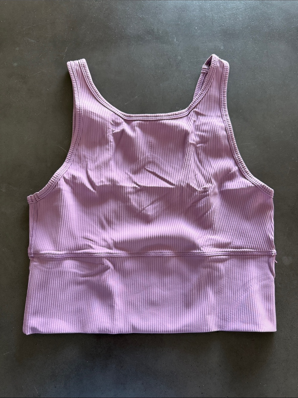 lululemon athletica Ribbed Crop Sports Bra - Light Purple